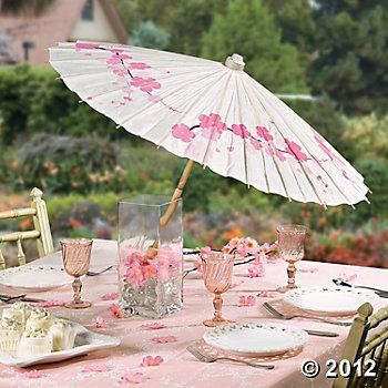 Cherry Blossom Party Theme, Japanese Theme Parties, Mulan Party, Cherry Blossom Wedding Theme, Cherry Blossom Party, Cherry Blossom Decor, Sakura Wedding, Cherry Blossom Theme, Japanese Party