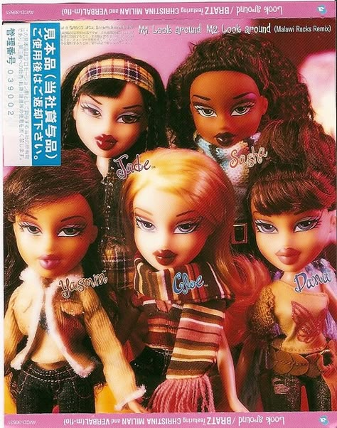 Bratz Dolls Movie, Bratz Painting, Bratz Poster, Bratz Magazine, Doll Magazine, Bratz Characters, Pin Up Makeup, Black Bratz Doll, Y2k Bratz