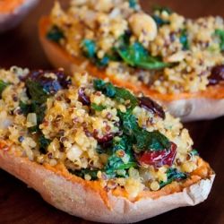 Stuffed Sweet Potato, Smoothies Vegan, Stuffed Sweet Potatoes, Vegan Thanksgiving Recipes, Vegan Thanksgiving, Potatoes Recipe, Vegan Eating, Vegan Dishes, Sweet Potatoes