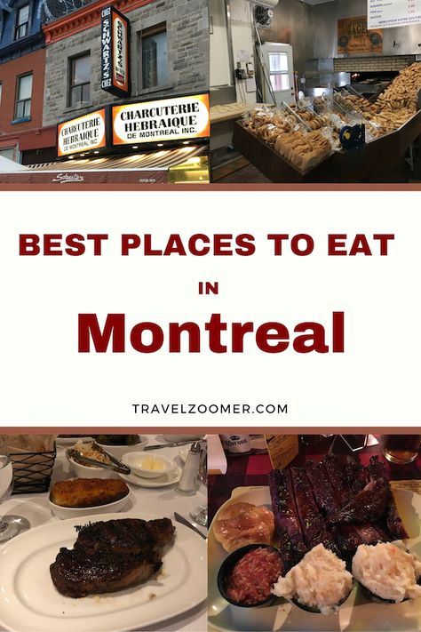 The 7 Best Places to Eat in Montreal - Travel Zoomer Quebec Food, Quebec Travel, Montreal Vacation, Montreal Food, Visit Montreal, Canadian Cuisine, Montreal Travel, Classic Restaurant, Dinner Places