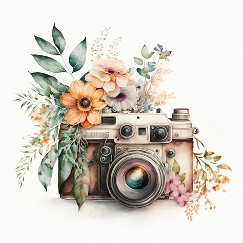 Friendly Photography, Chart Pattern, Camera Digital, Photo Camera, Retro Camera, Design Diy, Cards Wedding, Print Logo, Plants