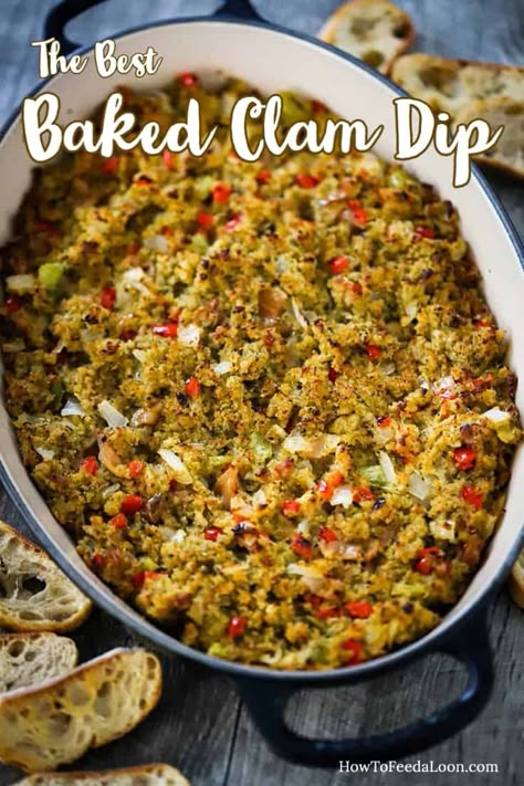 Baked Clam Dip Recipe, Hot Clam Dip Recipe, Baked Clam Dip, Baked Clams Recipe, Clam Dip Recipe, Clam Dip, Clams Casino, Dip Recipes Appetizers, Delicious Dips Recipes