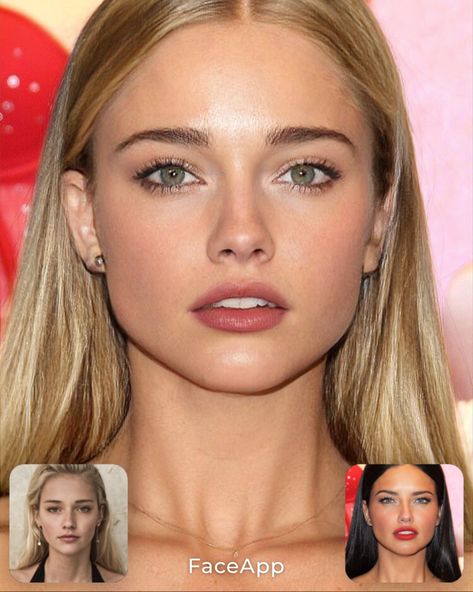 Square Faced Celebrities, Perfect Face, Gigi Hadid Eyebrows, Gigi Hadid Bare Face, Blonde Woman Green Eyes, Bella Hadid Nose Job Before And After, Straight Eyebrows, Makeup For Blondes, Natural Hair Care Tips