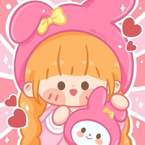 Rorojump Pfp, Cartoon Girl, Pink