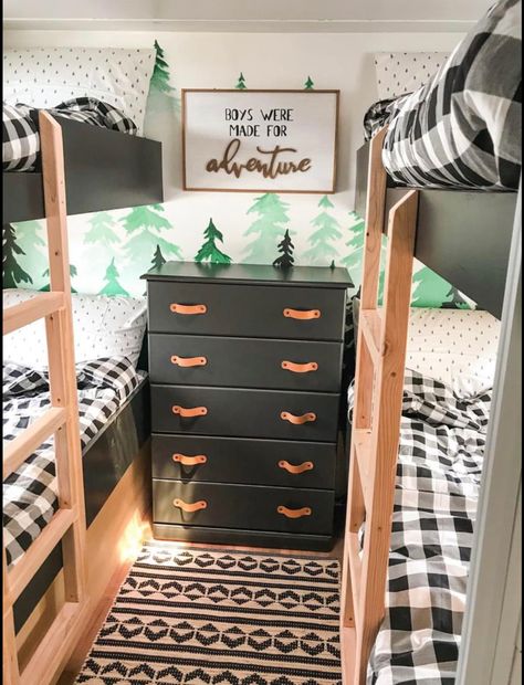 Rv Bunkroom, Bunkhouse Camper, Caravan Living, Rv Interior Remodel, Tiny House Camper, Camper Trailer Remodel, Trailer Decor, Caravan Renovation, Diy Camper Remodel