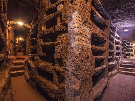 Visit the catacombs in Rome Catacombs Rome Italy, Catacombs Of Rome, Catacombs Of Paris, Capuchin Crypt, Paris Catacombs, Rome In A Day, Rome Catacombs, Caravaggio Paintings, Appian Way