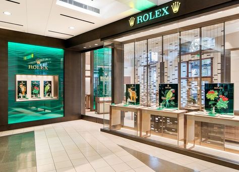 Rolex Boutique San Fran Rolex Store, Rolex Boutique, Rolex Shop, Jewellery Shop Design, Jewellery Showroom, Store Design Interior, Commercial Interior Design, Store Interior, Commercial Interiors