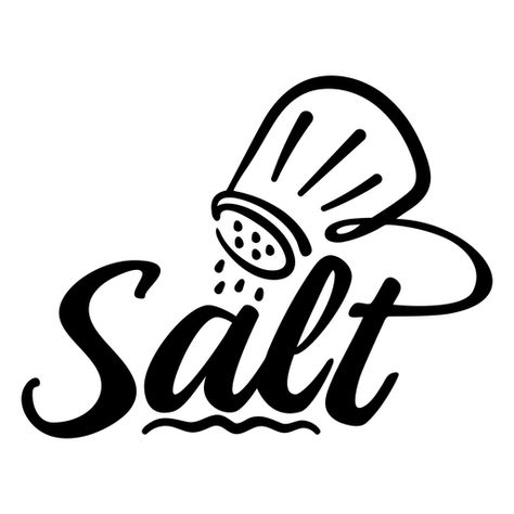 Salt Drawing Illustration, Salt Illustration Design, Sea Salt Illustration, Salt Design Company, Salt Images, Salt Logo, T-shirt Design Illustration, Doodle Png, Text Icons