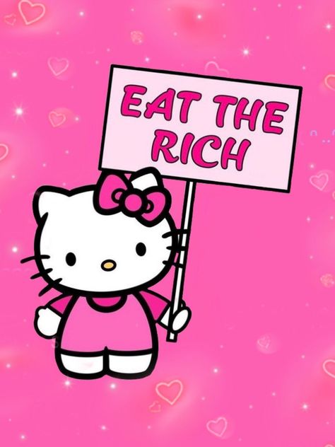 Hello Kitty Y2k, Y2k Hello Kitty, Eat The Rich, Y2k Wallpaper, Wallpaper Y2k, Kitty Wallpaper, Hello Kitty Wallpaper, Hello Kitty, Kitty