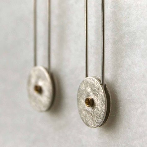 Rivet kinetic drop earrings | Contemporary Earrings by contemporary jewellery designer Sophie Stamp Rivet Jewelry, Kinetic Jewelry, Contemporary Jewellery Designers, Contemporary Jewelry Design, Contemporary Necklace, Contemporary Earrings, Jewellery Designer, Feather Pendant, Stone Pendant Necklace