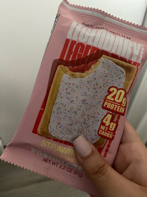 Pink high protein strawberry pop tart Protein Poptart, Strawberry Poptart Aesthetic, Strawberry Poptarts, Poptarts Strawberry, Gross Pop Tart Flavors, Strawberry Pop Tart, Birthday Basket, Chefs Hat, Protein Bars