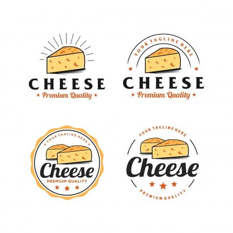 Cheese Logo Design, Cheese Branding, Cheese Logo, Fast Food Logos, Cheese Design, Cheese Brands, Food Vintage, Logo Generator, Pizza Logo