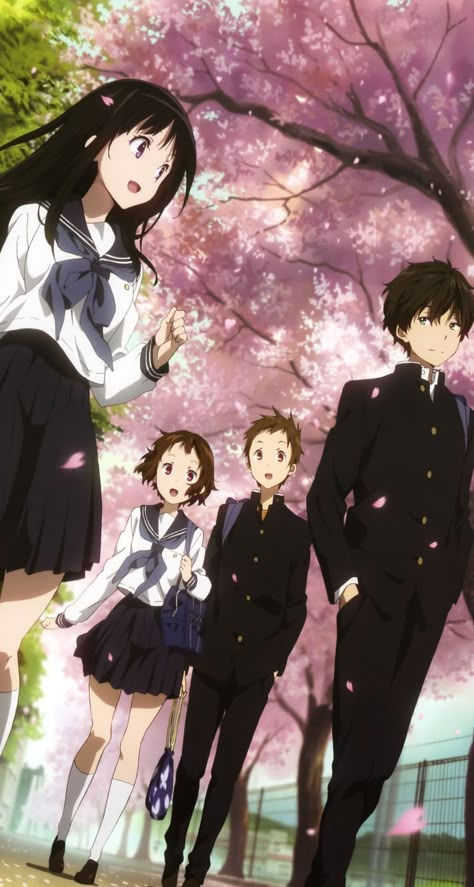 hyouka Anime Friendship, Real Anime, Anime Canvas, Anime Couples Manga, Cool Anime Pictures, Anime Character Drawing, Anime Angel, Anime Couples Drawings, Cute Anime Couples