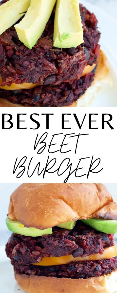 Vegan Beet Burger, Beet Burger Recipe, Beet Burgers, Easy Burger Recipe, Beet Burger, Veggie Burgers Recipe, Healthy Paleo Recipes, Beet Recipes, Vegetarian Breakfast Recipes