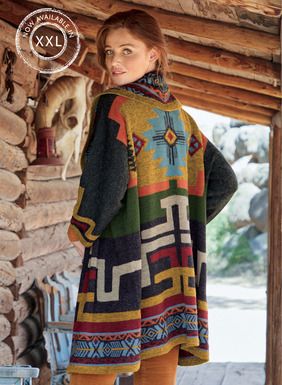 Peruvian Sweaters, Geometric Cardigan, Knit Coat, Peruvian Connection, Orange Sky, Alpaca Sweater, Knit Alpaca, American Southwest, Ethnic Print