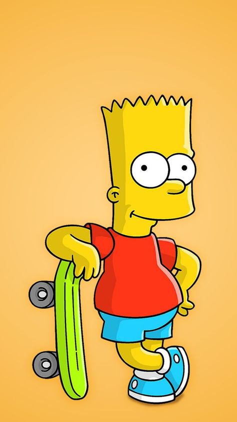 simpson wallpaper for mobile phone The Simpson Painting, Bart Simpson Skateboard, Drawing Bart Simpson, How To Draw Bart Simpson, Bart Simpson Art Drawings, Bart Simpson Tattoo Design, Bark Simpson, Bart Simpson Aesthetic, Bart Simpson Skateboarding