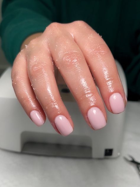 Square Bubble Bath Nails, Square Minimalist Nails, Nails Milky Pink, Nail Inspo Clean Girl, Nude Nail Inspo, Funny Bunny Opi, Milky Pink Nails, Nails Milky, Bath Pearls