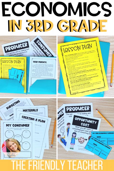 3rd Grade Social Studies Projects, Economics Bulletin Board, Economics Activities, Economics Project Ideas, Social Studies 3rd Grade Lesson Plans, Third Grade Social Studies Projects, 3rd Grade Economics Project Ideas, Economics For 1st Grade, 3rd Grade Economics