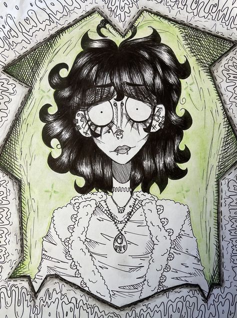 Tim Burton Inspired Self Portraits, Tim Burton Character Drawing, Tim Burton Selfies, High School Halloween Art Projects, Tim Burton Portraits, Tim Burton Self Portrait, Tim Burton Characters Drawings, Tim Burton Drawings Style, Tim Burton Drawings