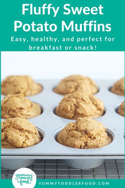 Healthy Sweet Potato Muffins, Sweet Potato Muffin Recipe, Toddler Muffins, Veggie Muffins, Easy Sweet Potato, Muffins Easy, Potato Muffins, Sweet Potato Muffins, Healthy Baked