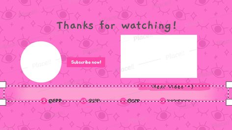 MY YT Outro Make Design, Template Design, Design