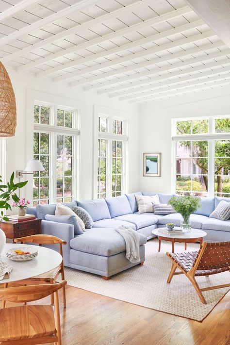 5 Outdated Design Rules You Need To Start Breaking Great Room Large Windows, Cape Interior, Hydrangea House, Coastal Home Design, Jenkins Interiors, Bedroom Addition, South Street, Hampton House, New England Homes