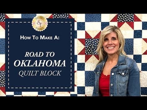 Oklahoma Quilt Block, Road To Oklahoma Quilt, Shabby Fabrics Tutorials, Backing A Quilt, Free Quilting Patterns, Quilting Tutorial, Colorful Quilt, Quilt Pattern Download, Quilts Of Valor