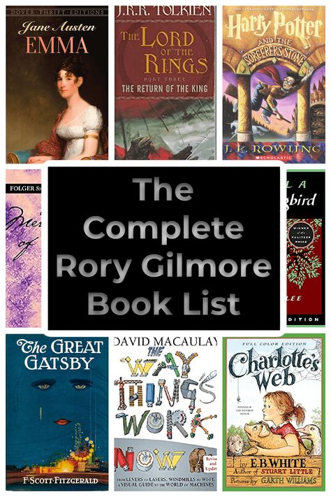 This list includes all 408 books mentioned in the hit series Gilmore Girls. The list also includes a pdf to take to the library with you. Gilmore Girls Book List, Gilmore Book List, Gilmore Books, Rory Gilmore Reading List, Gilmore Girls Books, Rory Gilmore Books, Garth Williams, David Sedaris, Norman Mailer