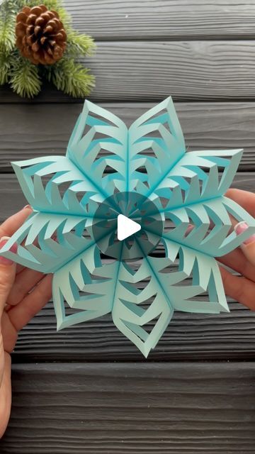 Origami Amazing 🤩 Paper Craft Tutorials on Instagram: "Amazing! Easy 3D Christmas SnowFlake DIY Christmas Tutorial #tutorial #christmasdecor #christmas2024 #christmas #diy #foryou #fyp" Diy Paper Snowflakes Easy, Easy 3d Snowflakes, Paper Snowflakes Easy, Christmas Decorations Diy For Kids, Snowflake Diy, 3d Paper Snowflakes, Christmas Tutorial, Diy Christmas Snowflakes, Paper Snowflakes Diy