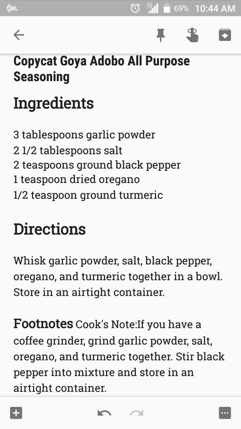 Dan O Seasoning Recipe Copycat, Diy Adobo Seasoning, How To Make Adobo Seasoning, Food Adobo, Homemade Adobo Seasoning, Goya Adobo Seasoning Recipes, Goya Seasoning Recipe, Adobo Seasoning Recipe, All Purpose Seasoning Recipe