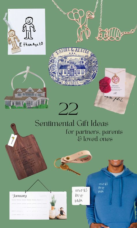 Sentimental Gift Ideas collage of photos Diy Gifts Sentimental, Sentimental Gift Ideas, Meaningful Christmas Gifts, Embroidered Portrait, Stages Of Life, Birthday Projects, Studio Diy, Custom Cross, Father's Day Diy