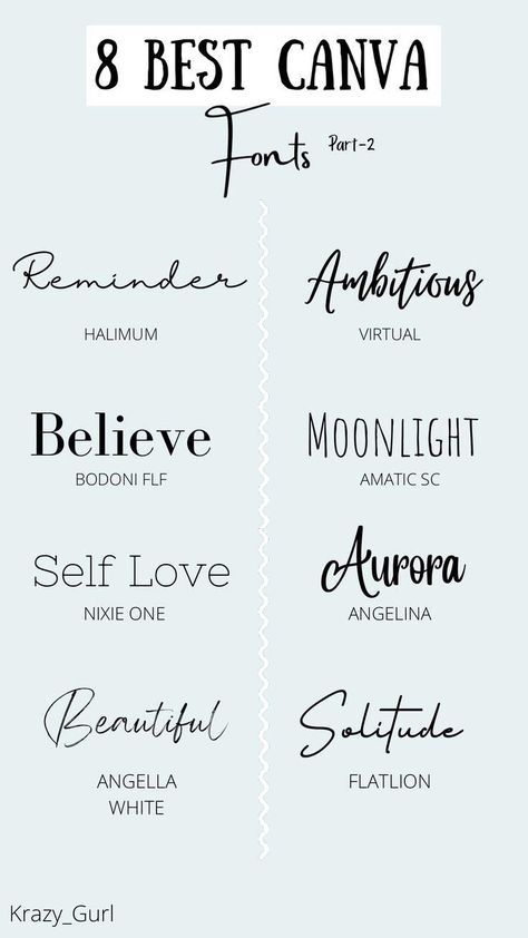 Business Logo Fonts, Font Canva Lettering, Best Fonts For Logos, Canva Font, Fonts Handwriting, Business Fonts, Instagram Font, Trendy Fonts, Canva Fonts