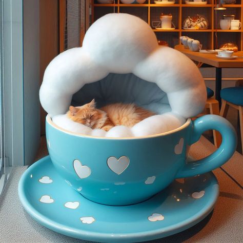 Think Outside the Basket: 10 Creative Cat Nap Station Ideas Your Cat Will Love | Raise a Cat Cat Bed Diy, Cat Tree Plans, Diy Cat Bed, Sleeping Nook, Teacup Cats, Circular Rug, Cat Tree House, Cat Hotel, Cat Proofing