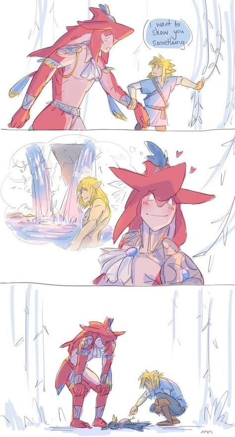 Sidon X Link, Prince Sidon, Legend Of Zelda Characters, Botw Zelda, Legend Of Zelda Memes, Zelda Funny, 2160x3840 Wallpaper, Link Zelda, E Mc2