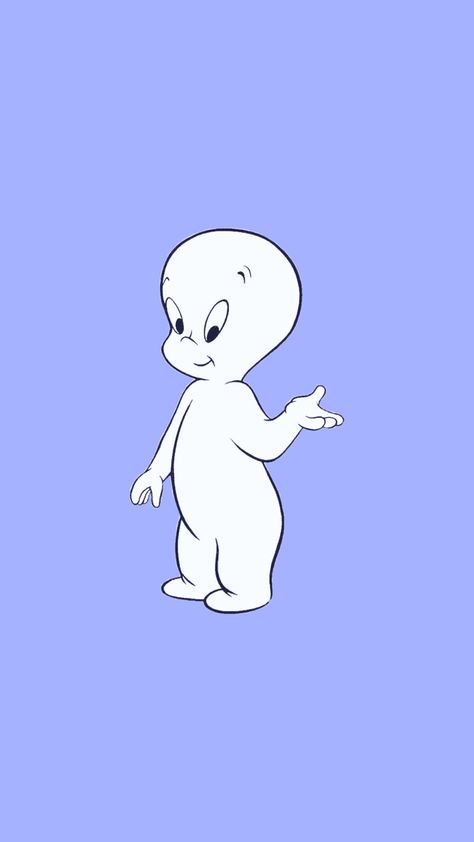 Casper Wallpaper Aesthetic, Casper Wallpaper Iphone, Casper Wallpaper, Casper The Friendly Ghost Wallpaper, Casper The Friendly Ghost Aesthetic, Casper Painting, Casper 1995 Poster, Lock Screen Wallpaper Iphone, Casper The Friendly Ghost