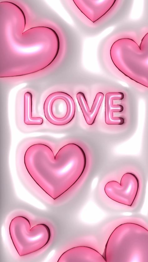 Inflated Wallpapers, 3d Wallpaper Cute, Text Illustration, Pink Wallpapers, Lip Wallpaper, 3d Wallpaper Iphone, Jelly Wallpaper, Beast Wallpaper, Pink Wall Decor