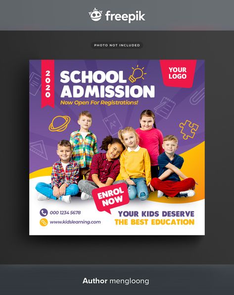 Education Flyer, Graphic Designing Services, Business And Advertising, School Advertising, Kids Social Media, Back To School Stationery, Education Banner, Back To School Special, Flyers Design