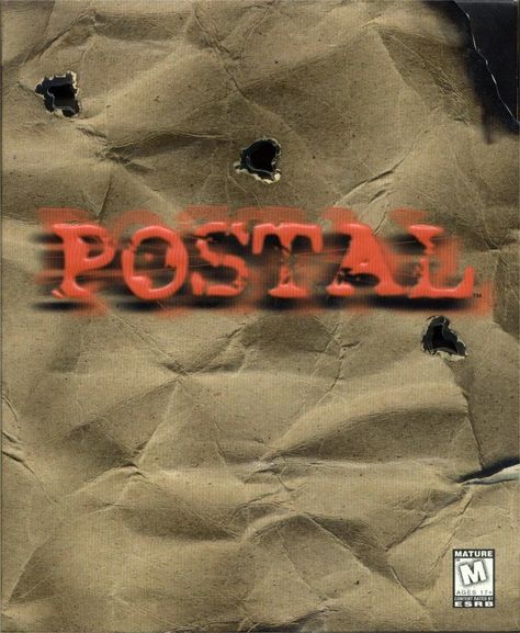 1997 By game developer Running With Scissors 1997 Aesthetic, Future Typography, Game Packaging, Postal Dude, Video Game Images, Running With Scissors, Going Postal, Game Developer, Pc Game