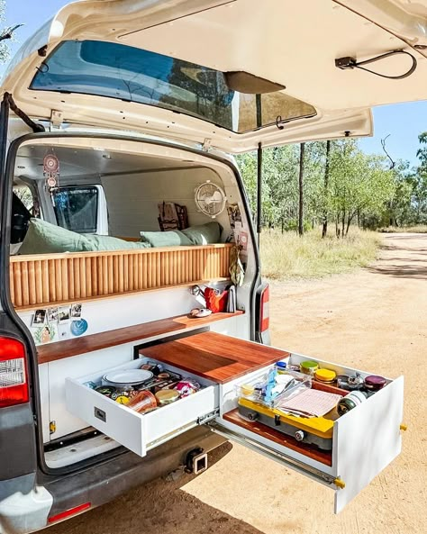 Ventured campers custom build Minivan Conversion, Ford Transit Connect Camper, Vw Transporter Camper, Minivan Camper Conversion, Van Kitchen, T4 Camper, Minivan Camper, T5 Camper, Campervan Ideas