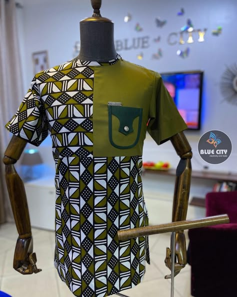 Let’s go green 💚💚💚 Available on order… Send us a WhatsApp message on +233240926564 #africanprint #africa #Ankara #greenankarashirt #greenankara #greenshirt #greenkaftan #letsgo #odorkor #bluecity #bluecityfashion #bluecityfashiongh #madeinghana Worldwide 🌎 shipping BLUE CITY…Creativity and Style BLUE CITY…Quality fashion accessories made in Ghana 🇬🇭 Ankara Styles For Men Design, Ankara Plain And Pattern For Men, Ankara Styles For Man, Man Ankara Style, African Wear For Men Ghana, Africa Mens Fashion African Style, Ankara Mens Wear, Ankara Dashiki For Men, Ankara Men Shirt African Style