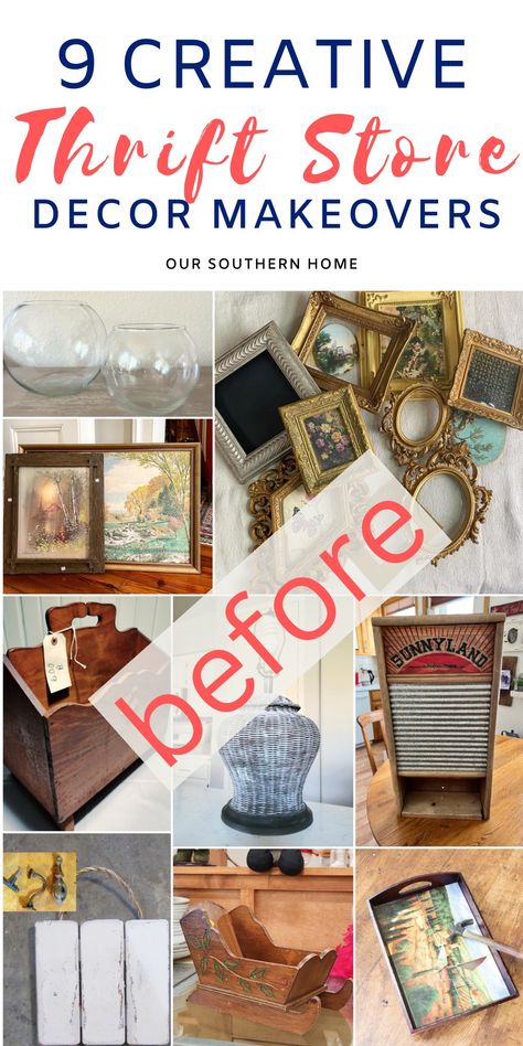 These tips for updating and decorating with thrift store art will have you decorating your home with eclectic style on a budget in no time! #thriftstoredecor #thriftstoreart #thriftstore Thrift Store Upcycle Decor, Thrift Store Ideas, Thrift Store Art, Thrift Store Upcycle, Thrift Store Makeover, Thrift Store Diy, Thrifted Home Decor, Thrifted Home, Thrift Store Decor