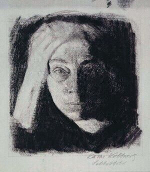 Kathe Kollwitz, Self Portrait Drawing, Women Artist, Master Drawing, Charcoal Art, Collaborative Art, Famous Art, La Face, Art And Illustration