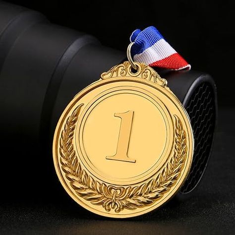 OEM 6 Pcs Gold Medals for Awards Metal Award Medals Olympic Style Winner Awards for Sports Party for K-ids and Adults（Gold Factory Check more at https://www.packagingeye.com/product/oem-6-pcs-gold-medals-for-awards-metal-award-medals-olympic-style-winner-awards-for-sports-party-for-k-ids-and-adults%ef%bc%88gold-factory Gold Factory, Exam Motivation, Dream Vision Board, Sports Party, 17th Birthday, 2025 Vision, Gold Medal, Custom Products, 2024 Vision Board