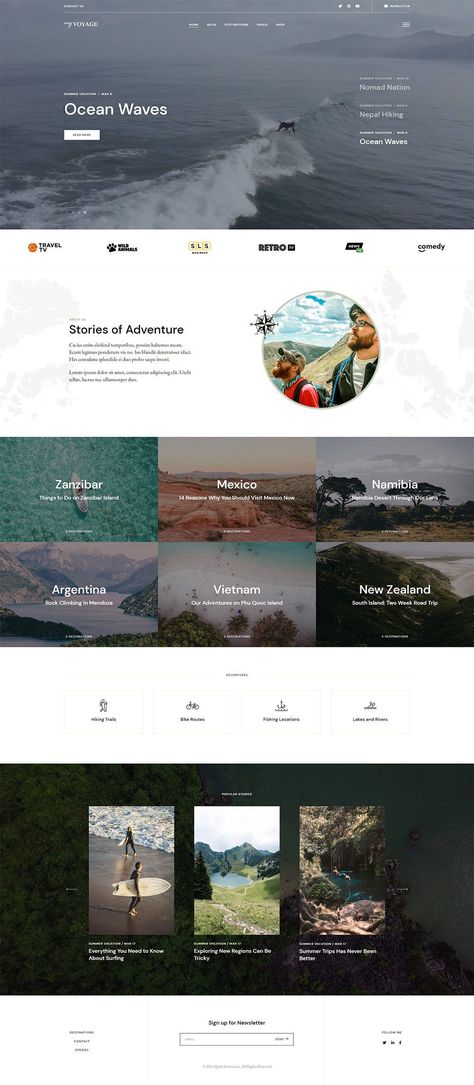 Agency Website Inspiration, Blog Webdesign, Travel Agency Website, Travel Website Design, Mobile Friendly Website, Blog Wordpress, Wordpress Website Design, Blog Template, Wordpress Theme Design