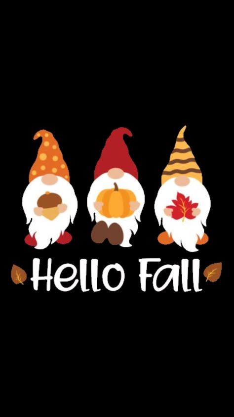 Fall Gnome Nail Art, Gnome Wallpaper Iphone, Cute Fall Wallpaper Iphone, Fall Wallpaper Iphone, Gnome Wallpaper, Fall Gnomes, Gnome Pictures, Wallpaper Fall, Fall Arts And Crafts