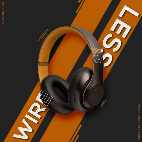 Social media Social media advertisement of wire less Headphone Headphone Advertisement, Rajasthani Art, Advertisement Poster, Adobe Design, Media Poster, Social Media Poster, Creative Poster Design, Creative Posters, Creative Ads