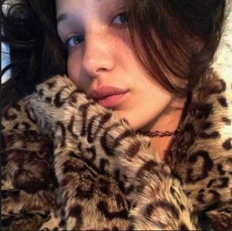 Print Coat, Bella Hadid, Fur Coat, Leopard Print, A Woman