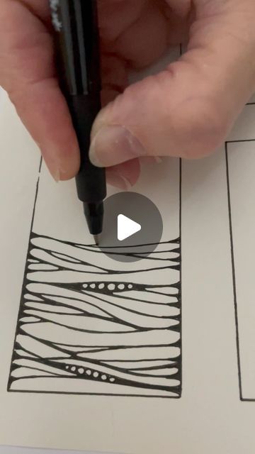 Simple Ink Drawing Ideas, Complex Line Art, Helen Williams Zentangle, Zen Art Patterns, Gel Pen Doodles Easy, Zen Doodle Art For Beginners, Slow Drawing Patterns, Tattoo Illustration Sketches, Spiral Zentangle