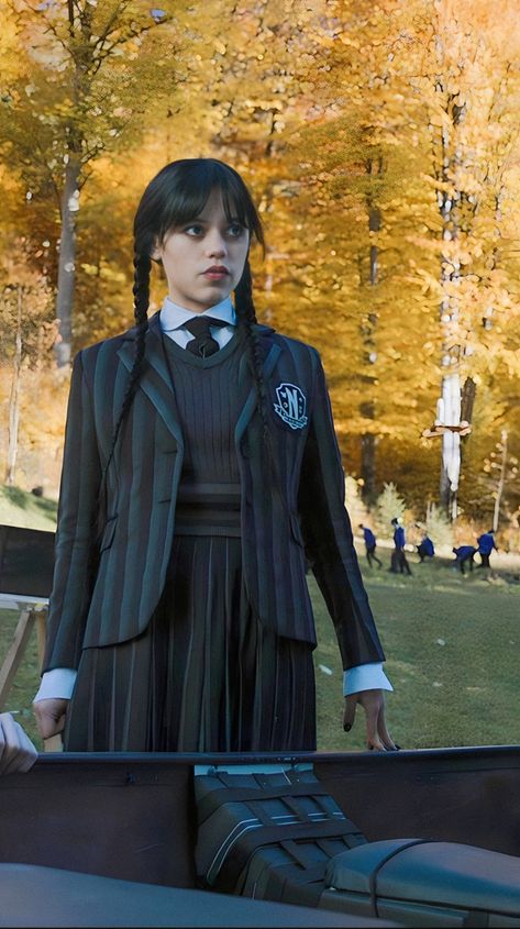 Wednesday School, Sylvia Sherwood, Jenna Ortega Wednesday, Jena Ortega, Wednesday Outfit, Wednesday Adams, The Addams Family, Cute Black Cats, Addams Family