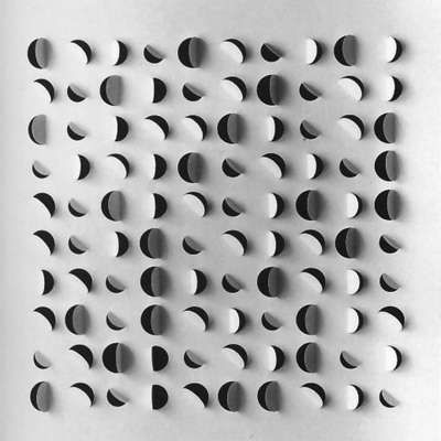 permutation II . by Klaus Staudt .  White cardboard on black cardboard,  61 × 61 cm  Created 1968 Piece Of Art, Paper Cut Art, Kirigami, Paper Sculpture, Art Plastique, Paper Design, Installation Art, 3d Art, Art Lessons